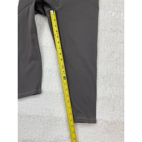 Prana Pillar Capri Leggings Medium Gray UPF 50+ Chakara Fabric Mid-Rise - Picture 8 of 8